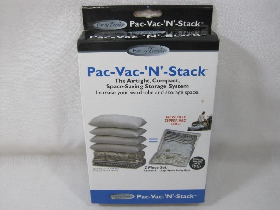 Pac-Vac-'N'-Stack by Handy Trends, Airtight Storage System, New in Box (NIB)