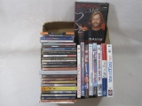 CD and DVD Collection Including Counting Crows, Eagles, U2, with Matchstick Men, The Last Picture