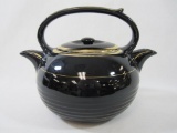 Hall Twinspout Tea Master Black Gold Twin Chamber Teapot