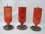 Three Perky-Pet Hummingbird Feeders, Woodstream Corp, Lititz PA