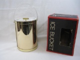 Georges Briard Ice Bucket, Mirror Gold 5 Quart, with Original Box