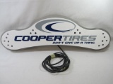 Cooper Tires Sign, As-Is, light does not appear to work