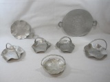 Hammered Aluminum Baskets