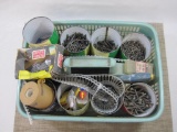 Assorted Nails and Screws in Cans, Goof Off and more.