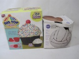 Big Top Silicone Cupcake Cake and 3-D Sports Ball Cake Mold in Aluminum