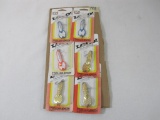 Six Luhr-Jensen Fishing Spoon Lures, New in Box