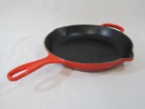 Le Creuset, Red Enameled Cast Iron 10 Inch Frying Pan