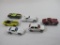 Seven Diecast Cars of Various Styles by Matchbox and Hot Wheels, Includes 1962 Corvette and Others,