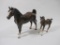 Two Ceramic Horse Figurines, 11 oz