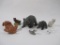 Assorted Animal Figurines: ceramic, glass, and more, 9 oz