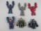 Three DC Superhero Rubber and Plastic Figures by Mattel. The Figures are Stretchy and Appear to Work