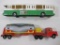 Two Majorette Toy Cars Including Concorde Autobus and a Tanker Truck, Made in France, 5oz