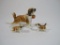 Three-Piece Ceramic Dog Family, 2 oz