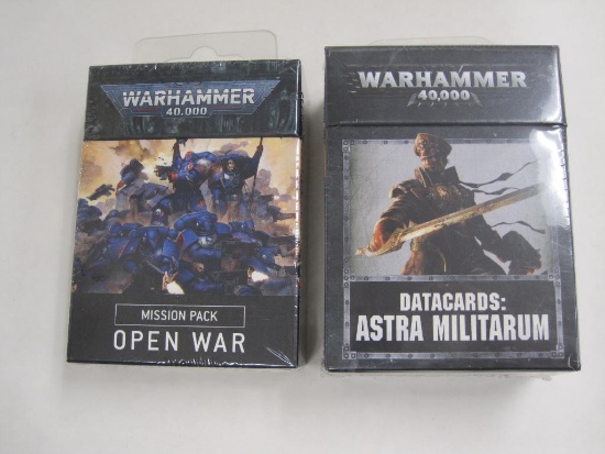 Warhammer 40K Datacards: Astra Militarum and Open War Mission Pack by Games Workshop, Sealed NIB,
