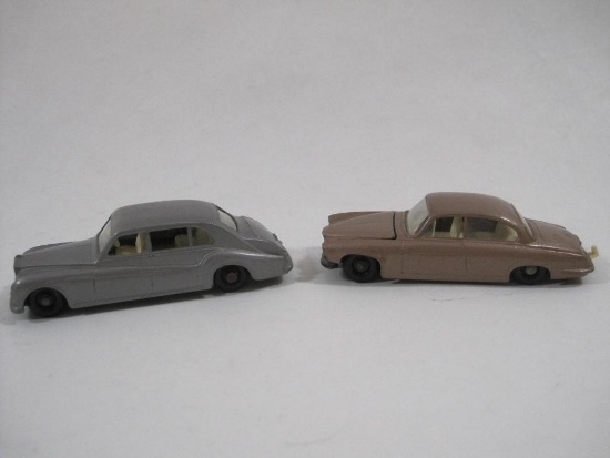 Two Lesney "Matchbox" Series Cars No. 44 Rolls Royce Phantom V and No. 28 Jaguar MK 10, 3 oz