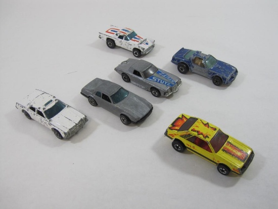 Six Diecast Cars by Hot Wheels, Including '57 T-bird and Hot Bird, 10oz