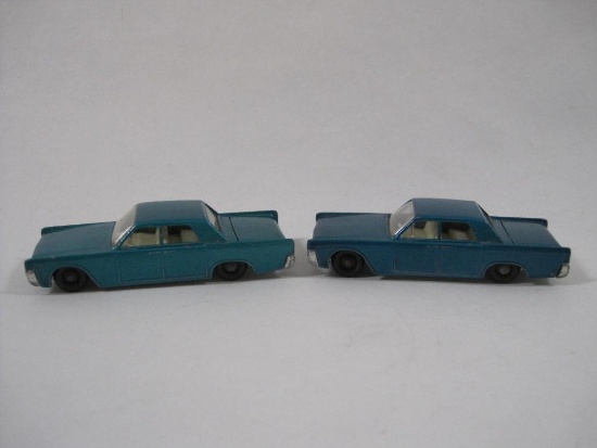 Two Lesney "Matchbox" Series No. 31 Lincoln Continentals, 3 oz