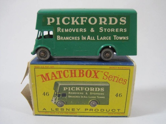 Lesney "Matchbox" Series No. 46 Pickford Removal Van with Gray/Silver Wheels, in original box (see