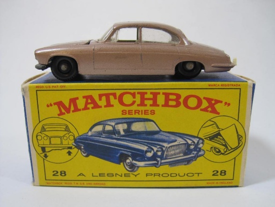 Lesney "Matchbox" Series No. 28 New Model Mark Ten Jaguar, in original box, 2 oz