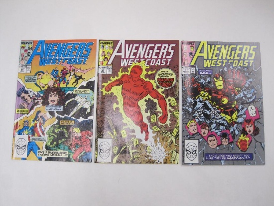 Avengers West Coast V2 49-51 (Oct-Nov 1989), Three Comics by Marvel Comics, 5oz