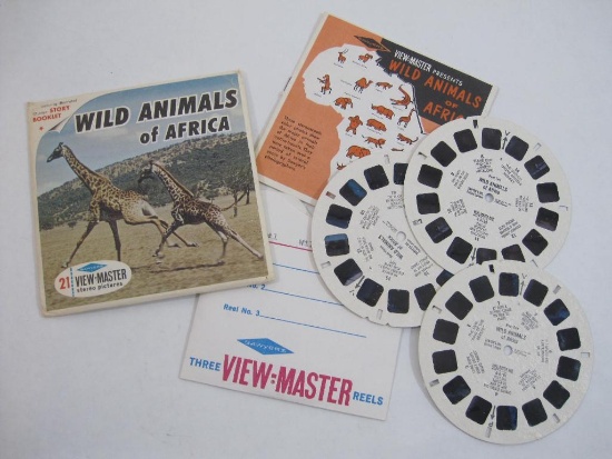 Vintage Wild Animals of Africa Sawyers View-Master Reels, 1 oz