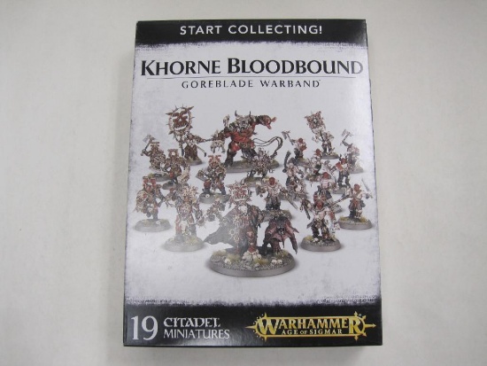 Khorne Bloodbound Goreblade Warband, Warhammer Age of Sigmar , NIB, Includes 19 Citadel Miniatures