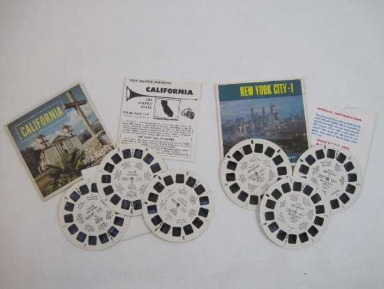 California and New York City View-Master Reels, in original packages, 2 oz