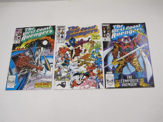West Coast Avengers V2 28-30 (Jan-Mar 1989), Three Comics by Marvel Comics, 3.5oz