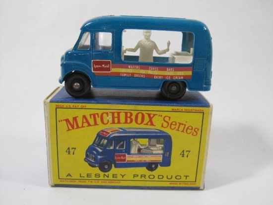 Lesney "Matchbox" Series No. 47 Lyons Maid Ice-Cream Mobile Shop, in original box, 2 oz