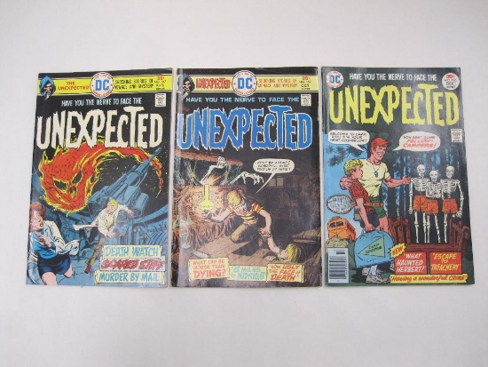 The Unexpected V20 #'s 167 (Aug 1975) and 169 (Oct 1975), V21 #176 (Dec 1976), Three Comics by DC