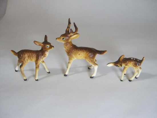 Three-Piece Ceramic Deer Family, 2 oz