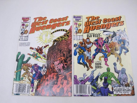 West Coast Avengers V2 17-18 (Feb-Mar 1987), Two Comics by Marvel Comics, 3.5oz