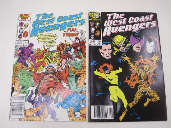 West Coast Avengers V2 15-16 (Dec 1986-Jan 1987), Two Comics by Marvel Comics, 3.5oz