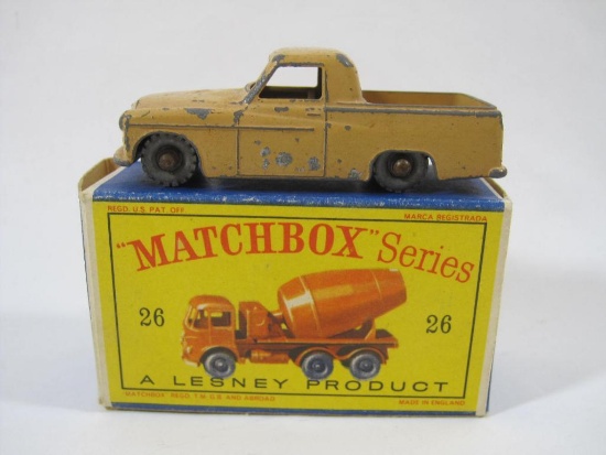 Lesney "Matchbox" Series No. 26 Cement Lorry with Gray/Silver Wheels, in original box, 2 oz
