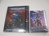 Warhammer 40K Mission Pack Grand Tournament 2020 and Age of Sigmar Warscroll Cards Hedonites of