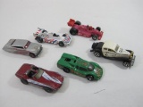 Six Diecast Cars by Hot Wheels and Matchbox, Including Good Year and Valvoline and More. 9oz
