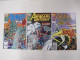 Avengers West Coast V2 61-63 (Aug-Oct 1990), Three Comics by Marvel Comics, 5oz