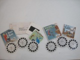 Two Vintage Sawyers View-Master Reel Sets: Walt Disney's Sword in the Stone and Beep Beep The Road
