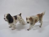 Two Ceramic Dog Figurines, made in Japan, 10 oz