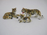 Three-Piece Ceramic Tiger Family, 2 oz