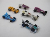 Six Diecast Racecars by Hot Wheels, Including Sharkcruiser and Bullet Nose and More. 8oz