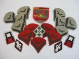 Assorted Military and Scout Patches, 3 oz