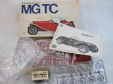 Entex THE Classic Sports Car MG TC 1/16 Scale Plastic Model Kit, unassembled in original box, 1 lb 3