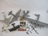 Assorted Plastic Airplane Models, see pictures for condition and included pieces, 1 lb 10 oz