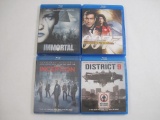 Four Blu-Ray Movies including Immortal, 007 Thunderball, District 9 and Inception