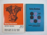 Two Harley-Davidson Repair Books: Chilton's Harley-Davidson Repair & Tune-Up Guide (1972) and