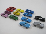 Thirteen Diecast Cars by Tootsie Toy. Includes Various Cars and Trucks, a Corvette and More. See