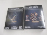 Two Packs of Warhammer 40K Miniatures, Chaos Space Marines Dark Apostle and Oroo Xenos Lord