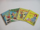 Four Vintage Golden Books: The Sword in the Stone, Mickey Mouse Picnic, Huckleberry Hound, and Tammy