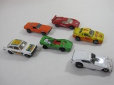 Six Dies Cast Cars by Matchbox and Hot Wheels, Including a Lamborghini, Pontiac Fiero and More, 10oz